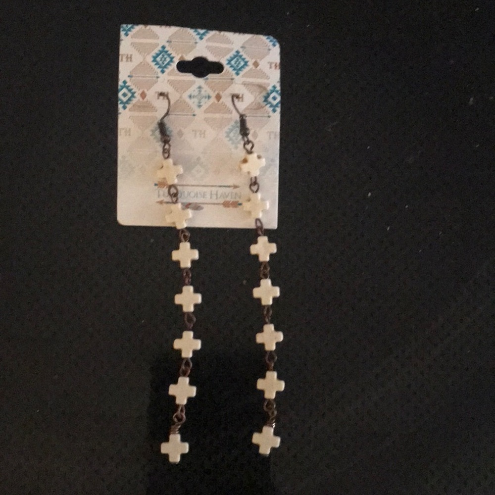 Cross Dangle Earrings